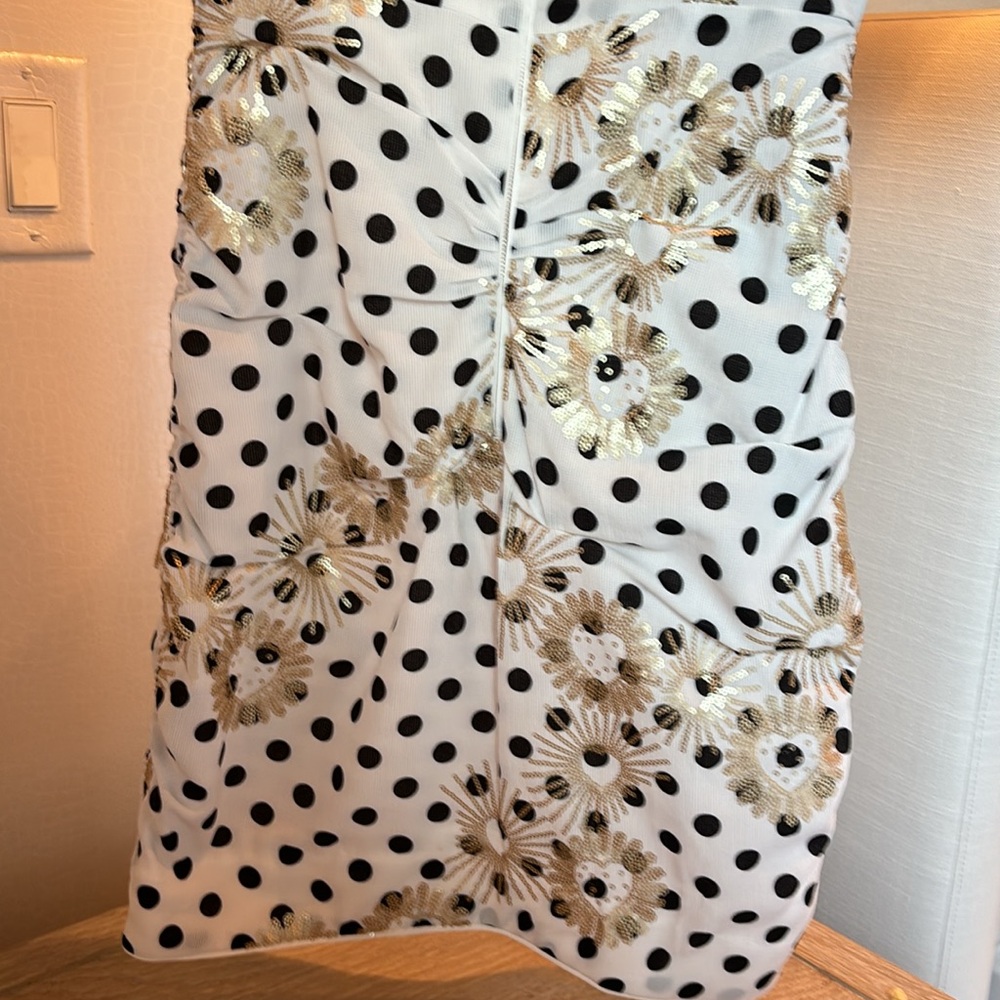 NEVER WORN! Maje polka dot sequin mini dress. All tags attached - Picture 5 of 6